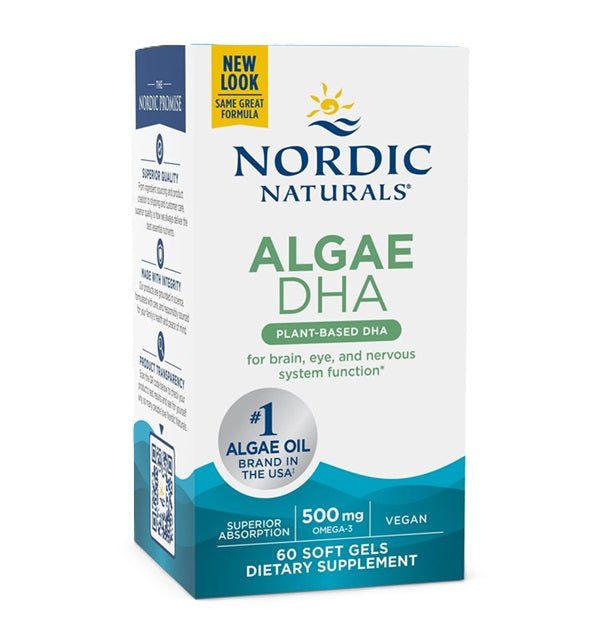 Algae DHA, 500mg - 60 softgels - VitaeSupps