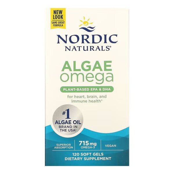 Algae Omega, 715mg Omega 3 - 120 softgels - VitaeSupps