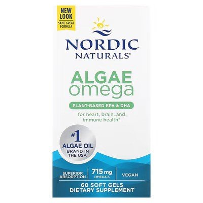Algae Omega, 715mg Omega 3 - 60 softgels - VitaeSupps