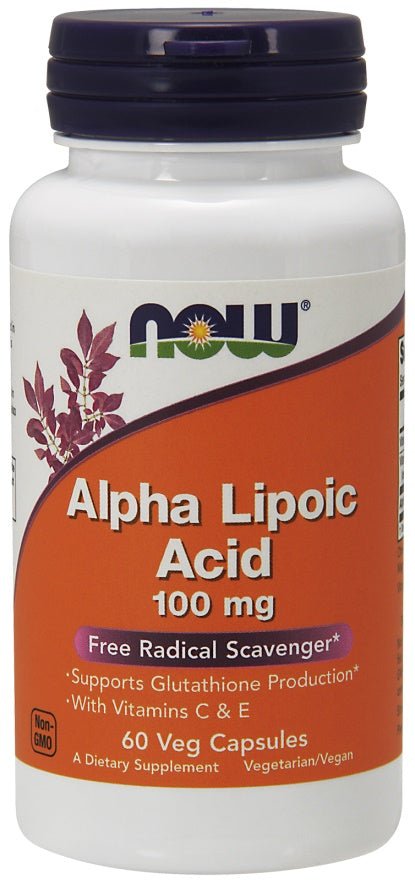 Alpha Lipoic Acid with Vitamins C & E, 100mg - 60 vcaps - VitaeSupps