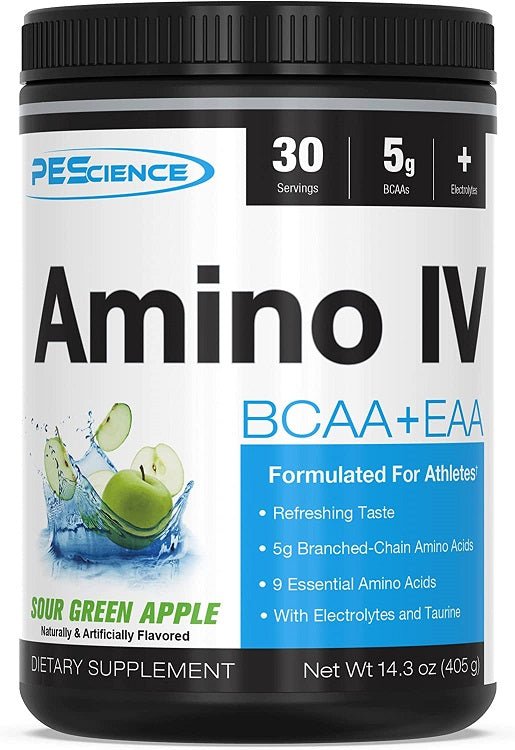 Amino IV, Sour Green Apple - 405 grams - VitaeSupps