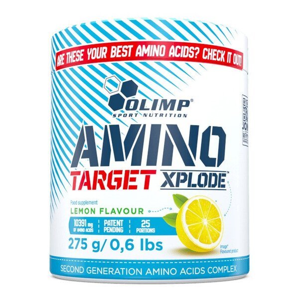 Amino Target Xplode, Lemon - 275 grams - VitaeSupps