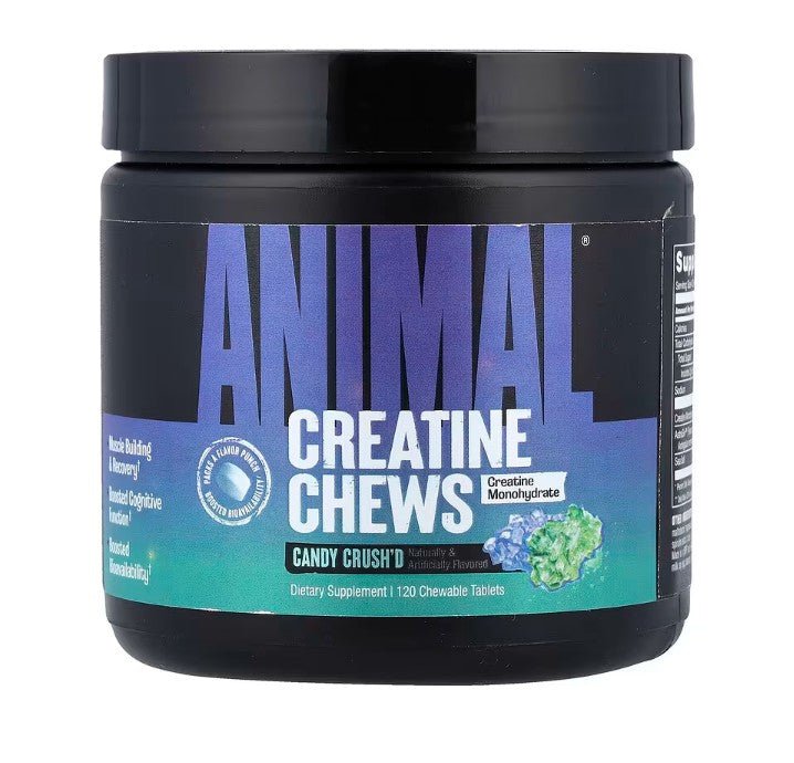 Animal Creatine Chews, Candy Crush'd - 120 chewable tablets - VitaeSupps