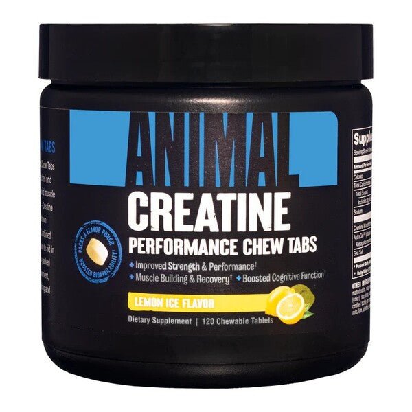 Animal Creatine Chews, Lemon Ice (EAN 039442005533) - 120 chewable tablets - VitaeSupps