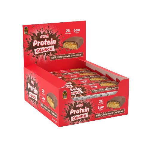 Applied Protein Crunch Bar, Milk Chocolate Caramel - 12 x 62g - VitaeSupps