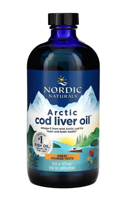 Arctic Cod Liver Oil, 1060mg Orange - 473 ml. - VitaeSupps