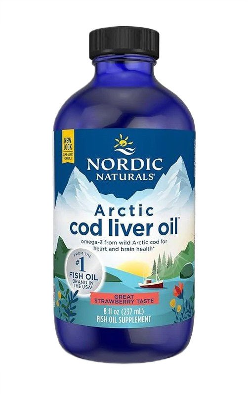 Arctic Cod Liver Oil, 1060mg Strawberry - 237 ml. - VitaeSupps