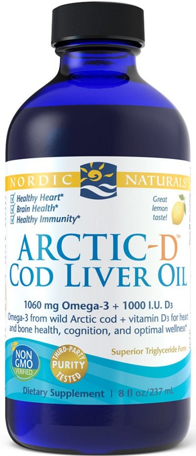 Arctic - D Cod Liver Oil, Lemon - 237 ml. - VitaeSupps
