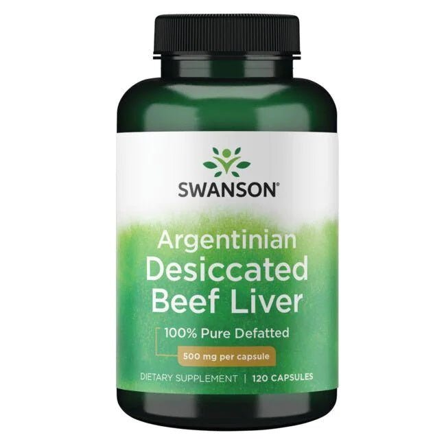 Argentinian Desiccated Beef Liver, 500mg - 120 caps - VitaeSupps