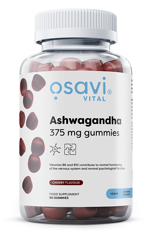 Ashwagandha 375mg Gummies, Cherry - 90 gummies - VitaeSupps