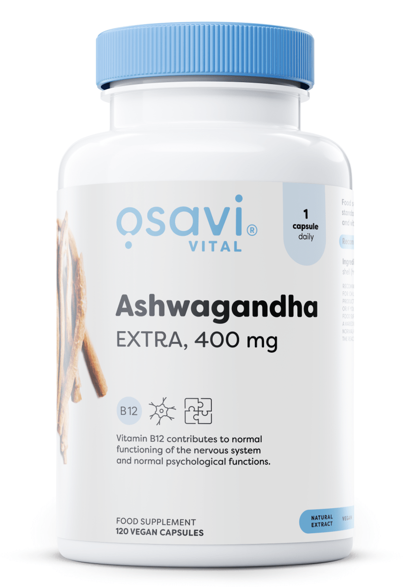 Ashwagandha Extra, 400mg - 120 vegan caps - VitaeSupps