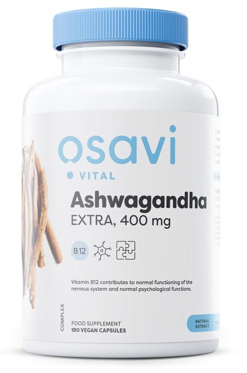 Ashwagandha Extra, 400mg - 180 vegan caps - VitaeSupps