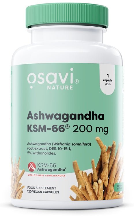 Ashwagandha KSM - 66, 200mg - 120 vegan caps - VitaeSupps