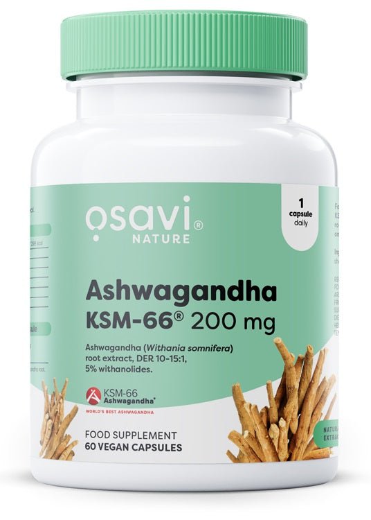 Ashwagandha KSM - 66, 200mg - 60 vegan caps - VitaeSupps