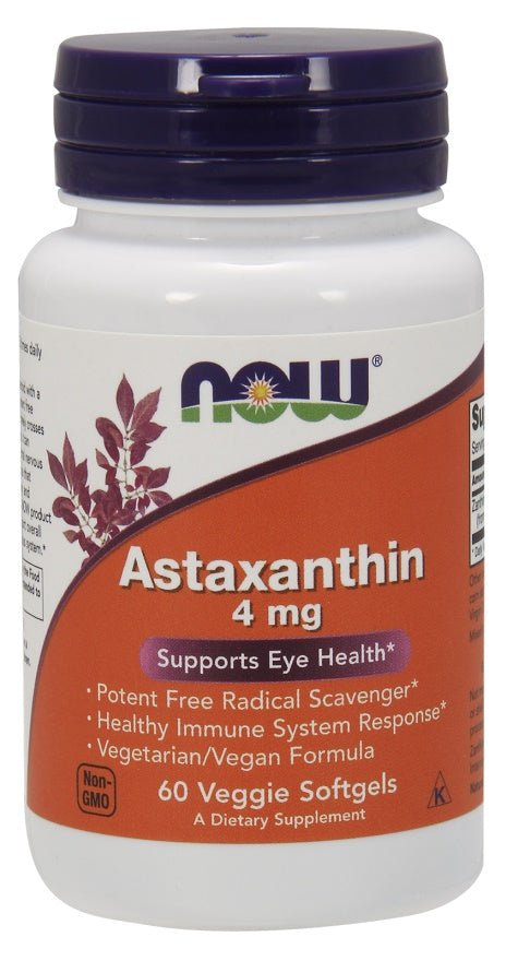 Astaxanthin, 4mg - 60 veggie softgels - VitaeSupps