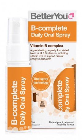 B - complete Oral Spray, Natural Peach, Plum & Raspberry - 25 ml. - VitaeSupps