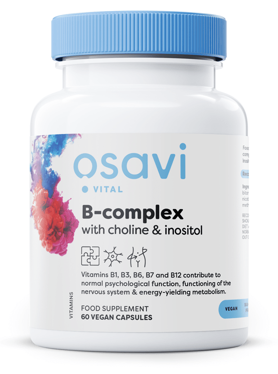 B - Complex with Choline & Inositol - 60 vegan caps - VitaeSupps