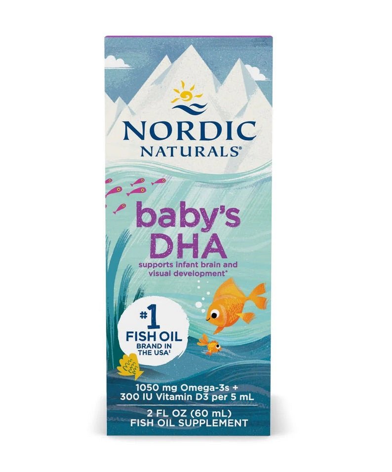 Baby's DHA Fish Oil, 1050mg Omega - 3 with Vitamin D3 - 60 ml. - VitaeSupps