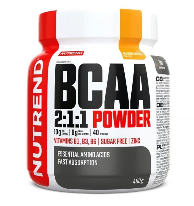 BCAA 2:1:1 Powder, Mango Sorbet - 400 grams - VitaeSupps