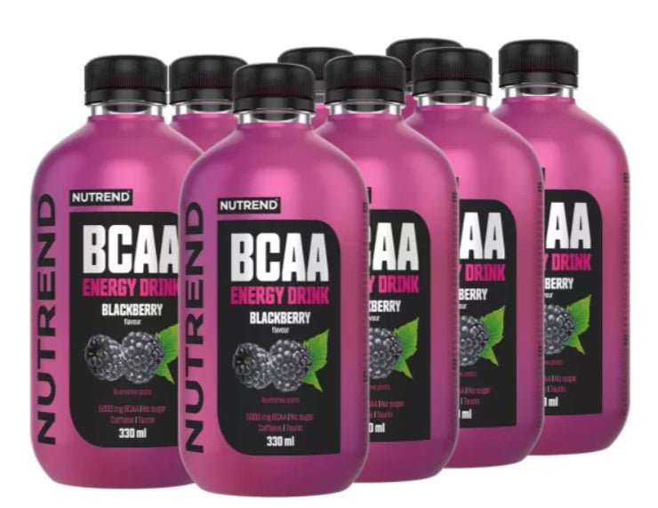 BCAA Energy Drink, Blackberry - 8 x 330 ml. - VitaeSupps