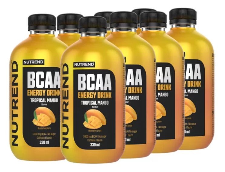 BCAA Energy Drink, Tropical Mango - 8 x 330 ml. - VitaeSupps