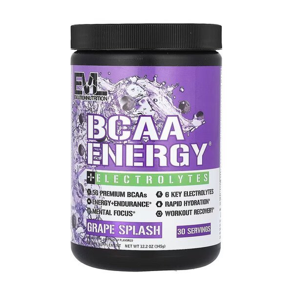 BCAA Energy + Electrolytes, Grape Splash - 345 grams - VitaeSupps