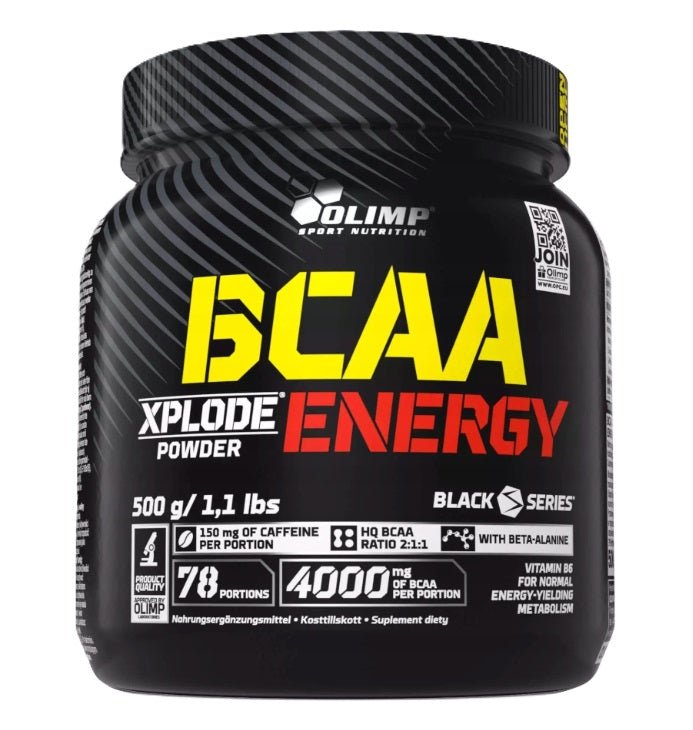 BCAA Xplode Energy, Fruit Punch - 500 grams - VitaeSupps