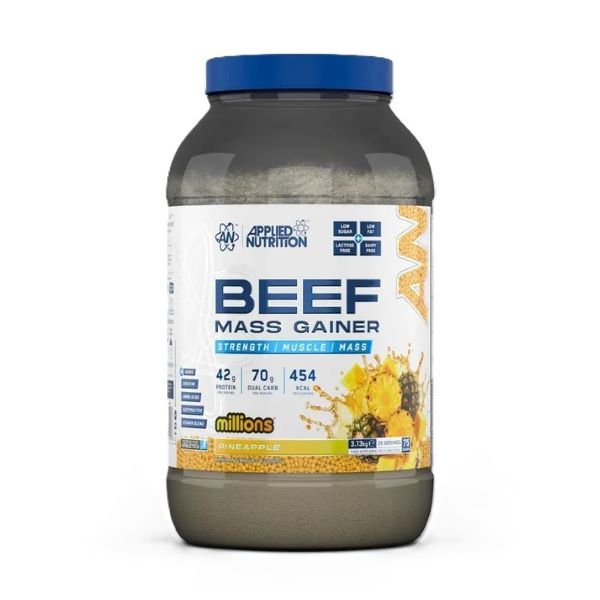 Beef Mass Gainer, Millions Pineapple - 3130 grams - VitaeSupps