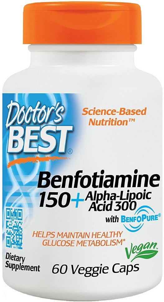 Benfotiamine 150 + Alpha - Lipoic Acid 300 - 60 vcaps - VitaeSupps