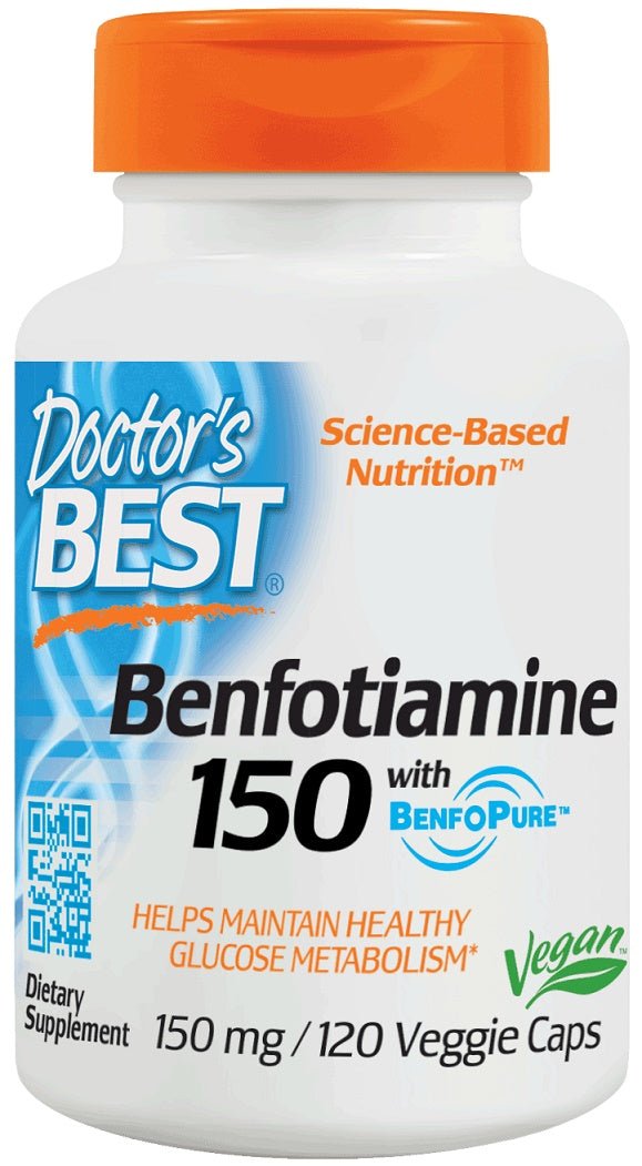 Benfotiamine with BenfoPure, 150mg - 120 vcaps - VitaeSupps