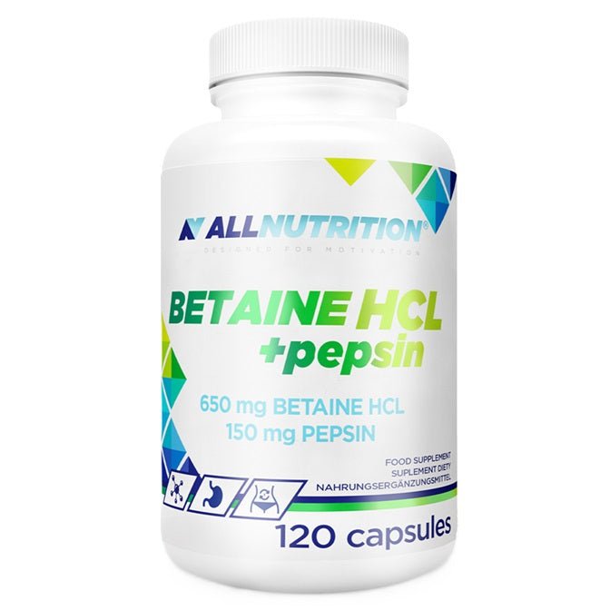 Betaine HCl + Pepsin - 120 caps (EAN ) - VitaeSupps