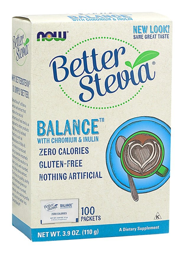 Better Stevia Balance with Chromium & Inulin - 100 packets - VitaeSupps