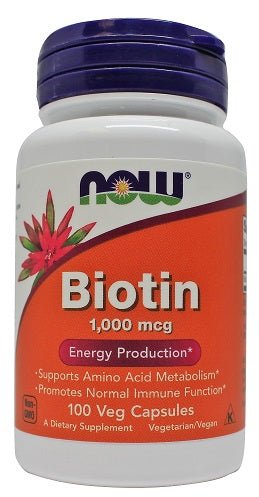 Biotin, 1000mcg - 100 vcaps - VitaeSupps