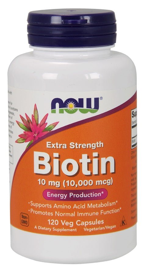Biotin, 10mg Extra Strength - 120 vcaps - VitaeSupps