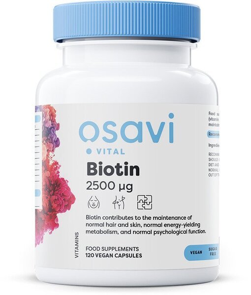 Biotin, 2500mcg - 120 vegan caps - VitaeSupps