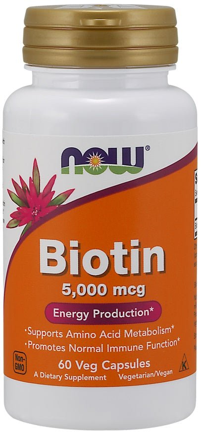 Biotin, 5000mcg - 60 vcaps - VitaeSupps