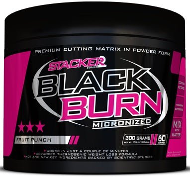 Black Burn Micronized, Fruit Punch - 300 grams - VitaeSupps