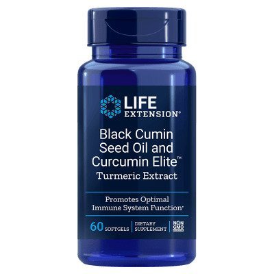 Black Cumin Seed Oil and Curcumin Elite Turmeric Extract - 60 softgels - VitaeSupps