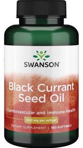 Black Currant Seed Oil, 500mg - 180 softgels - VitaeSupps