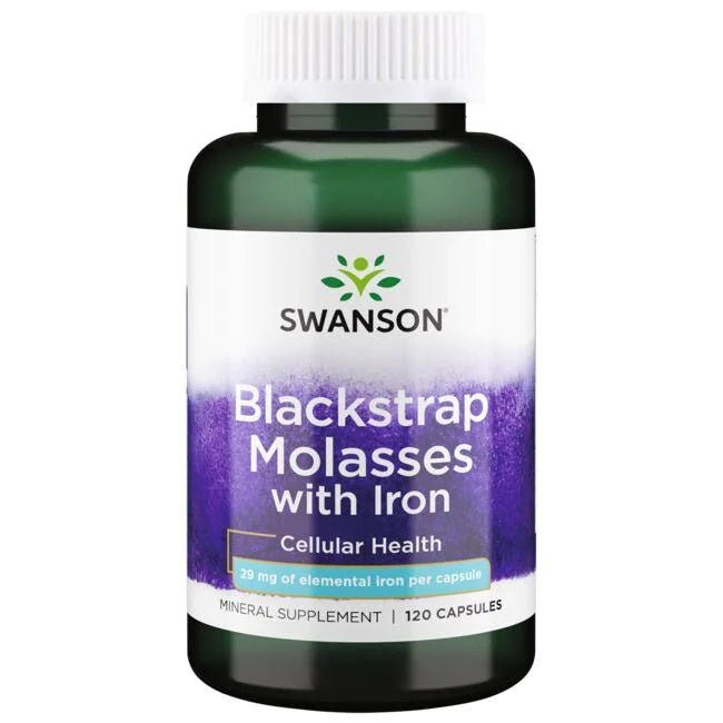 Blackstrap Molasses with Iron, 29mg - 120 caps - VitaeSupps