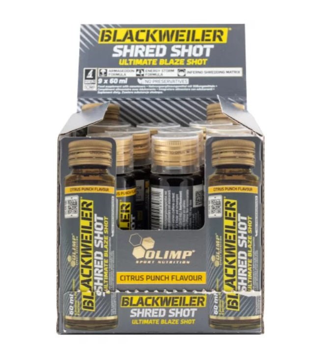 Blackweiler Shred Shot, Citrus Punch - 9 x 60 ml. - VitaeSupps