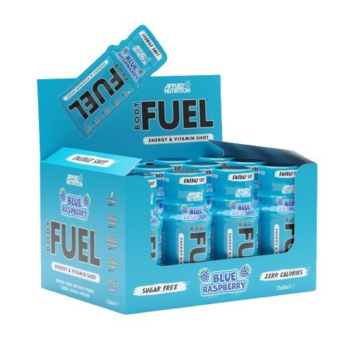 Bodyfuel Energy Shots, Blue Raspberry - 12 x 60 ml. - VitaeSupps