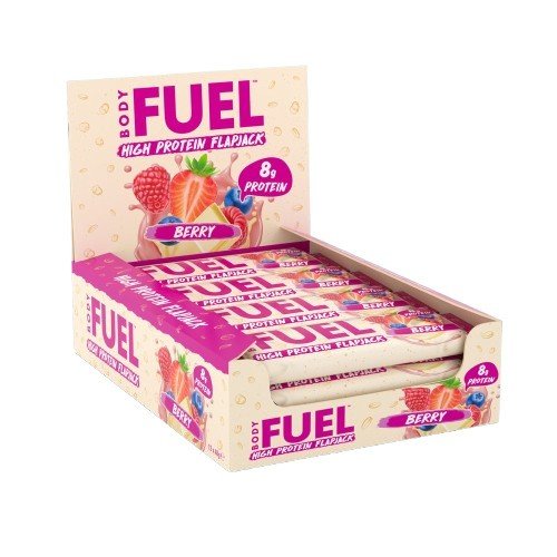 Bodyfuel Flapjack, Berry - 12 x 40g - VitaeSupps