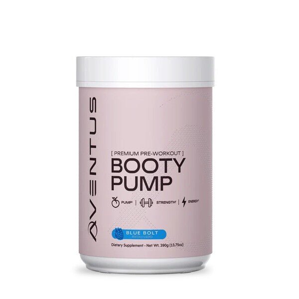 Booty Pump - Premium Pre - Workout, Blue Bolt - 390 grams - VitaeSupps