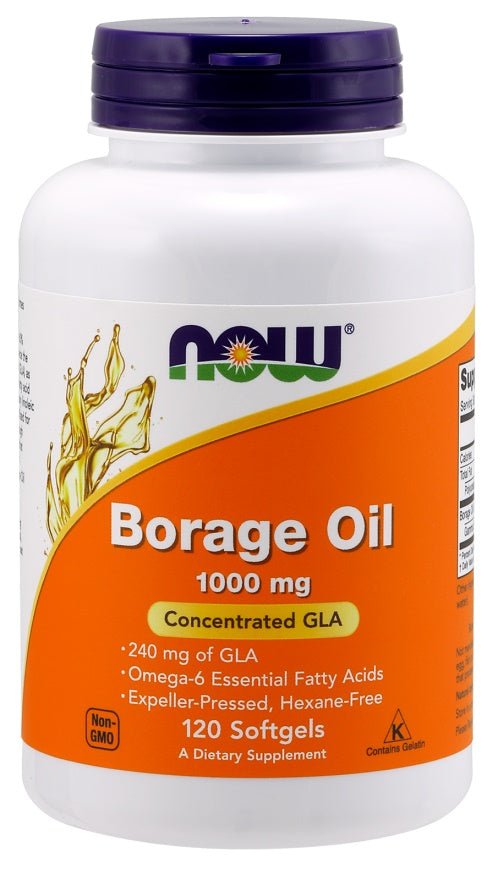 Borage Oil, 1000mg - 120 softgels - VitaeSupps