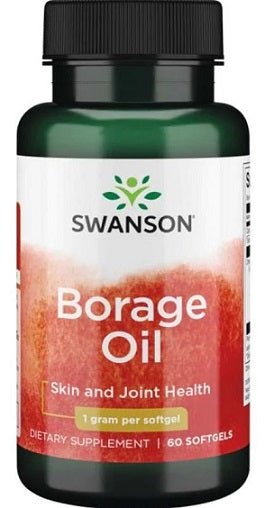 Borage Oil, 1000mg - 60 softgels - VitaeSupps