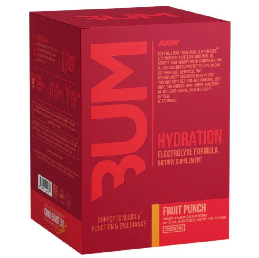 Bum Hydration, Fruit Punch - 20 x 5.8g - VitaeSupps
