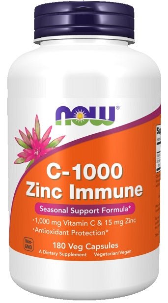 C - 1000 Zinc Immune - 180 vcaps - VitaeSupps