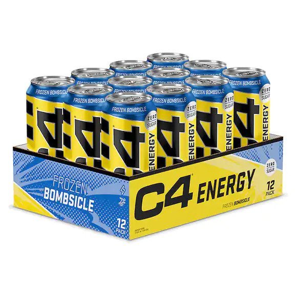 C4 Explosive Energy Drink, Frozen Bombsicle - 12 x 500 ml. - VitaeSupps