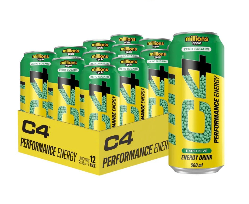 C4 Performance Energy, Millions Apple - 12 x 500 ml. - VitaeSupps